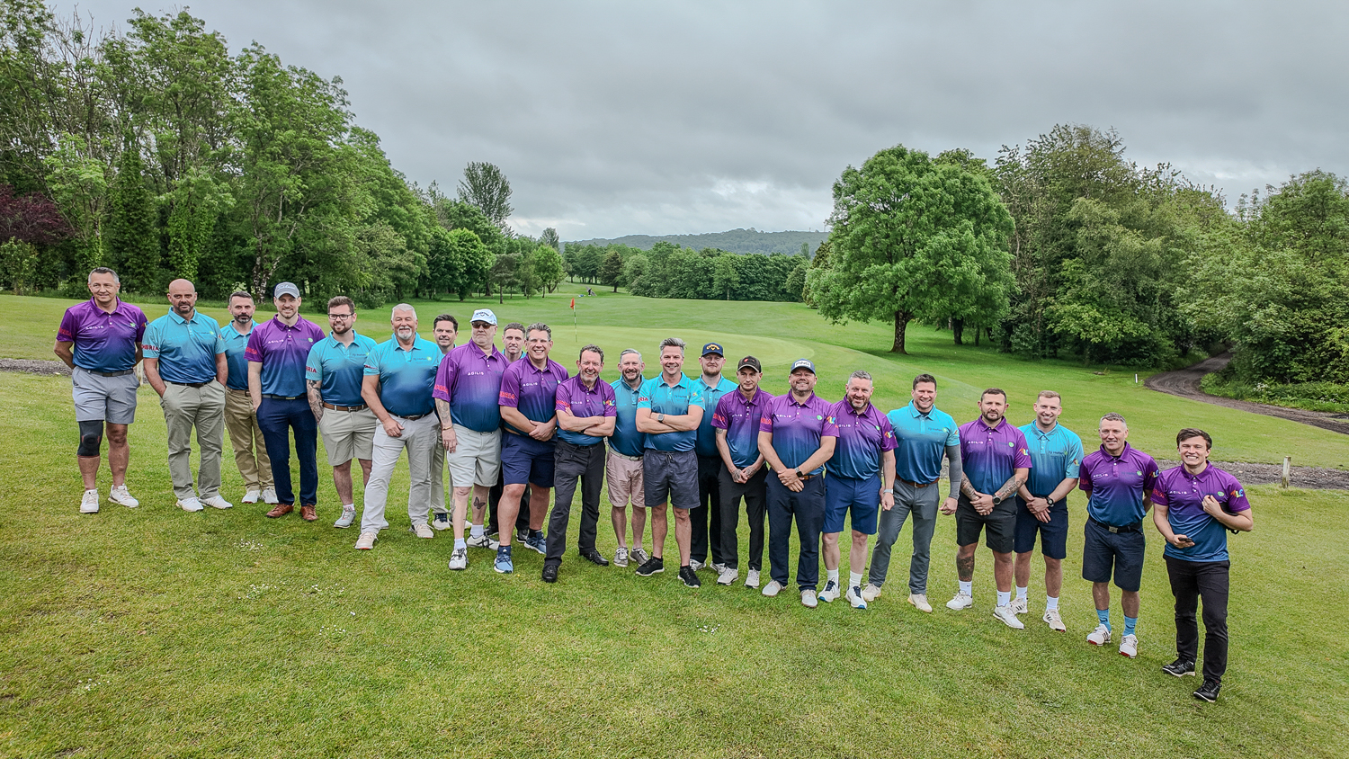 Both teams taking part in the Ty Hafan Pebble Cup 2026